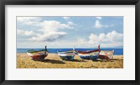 Framed Boats on the Beach