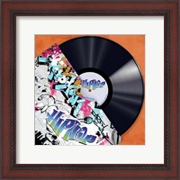 Framed 'Vinyl Club, Hip Hop' border=