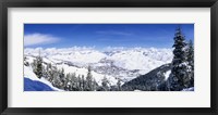 Framed Ski Slopes in Sun Valley, Idaho