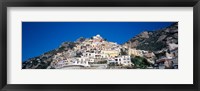 Framed Town on mountains, Positano, Amalfi Coast, Campania, Italy