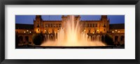 Framed Plaza De Espana, Seville, Spain