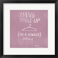 Hang It Up Framed Print