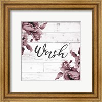 Framed 'Wash Script' border=