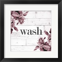 Wash Framed Print