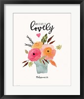 Lovely Framed Print