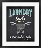 Framed Laundry Sucks