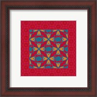 Framed 'Lotus Tile Colored II' border=