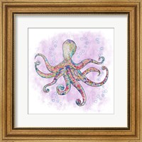 Framed 'Octopus Flower Garden' border=