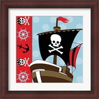 Framed 'Ahoy Pirate Boy V' border=