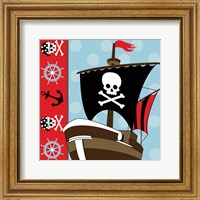 Framed 'Ahoy Pirate Boy V' border=