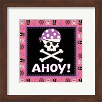 Framed 'Ahoy Pirate Girl III' border=