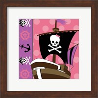 Framed 'Ahoy Pirate Girl V' border=