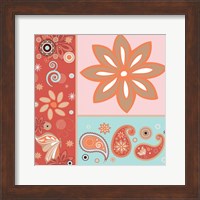 Framed Boho Chic Rust XI