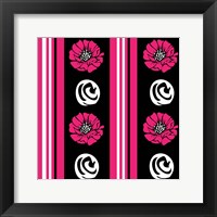 Framed Bold Pink Flower XII