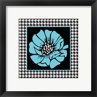 Bold Turquoise Flower XI Framed Print