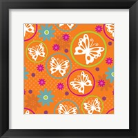 Framed Butterflies and Blooms Lively V