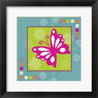 Framed Butterflies and Blooms Lively XII