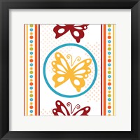 Framed Butterflies and Blooms Playful IX