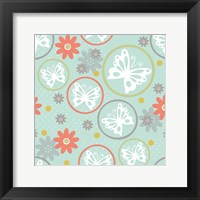 Butterflies and Blooms Tranquil V Framed Print