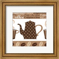 Framed 'Cafe Au Lait Cocoa Latte II' border=