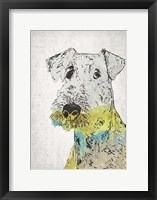Abstract Dog III Framed Print