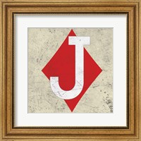 Framed 'Jack of Diamond Antique' border=