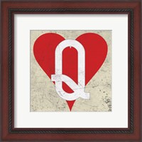 Framed 'Queen of Hearts Antique' border=