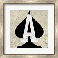 Framed 'Ace of Spades' border=