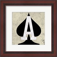 Framed 'Ace of Spades' border=