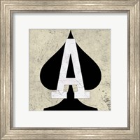 Framed 'Ace of Spades' border=