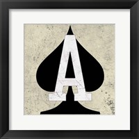 Ace of Spades Framed Print