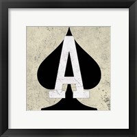 Framed 'Ace of Spades' border=