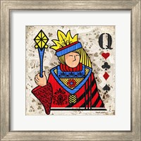 Framed 'Queen of Hearts' border=