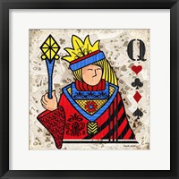 Framed Queen of Hearts