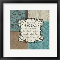 Wisdom Framed Print