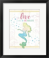 Live Mermaid Framed Print