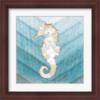 Framed 'Coastal Seahorse' border=