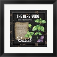 Framed Herb Guide Basil