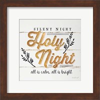 Framed 'Silent Night' border=