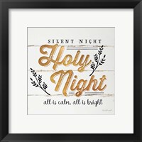 Framed 'Silent Night' border=