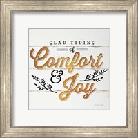 Framed 'Comfort and Joy' border=