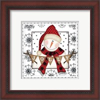 Framed 'Snowman Snowflake' border=