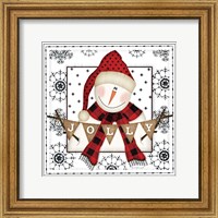 Framed 'Snowman Snowflake' border=