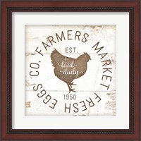 Framed 'Farmer Market Eggs II' border=