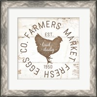 Framed 'Farmer Market Eggs II' border=