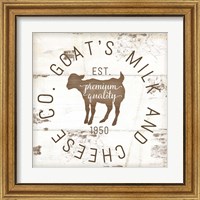 Framed 'Goat's Milk and Cheese Co. II' border=