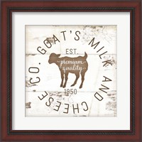 Framed 'Goat's Milk and Cheese Co. II' border=