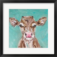 Framed Pink Nosed Cow