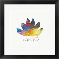 Namaste Lotus Framed Print