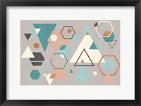 Abstract Geo I Gray Framed Print